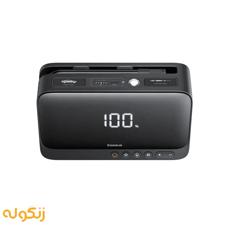 جامپ استارت و پمپ باد چند کاره 6000 بیسوس Baseus BS-CH013 Super Energy C00245902111 — تصویر ۹