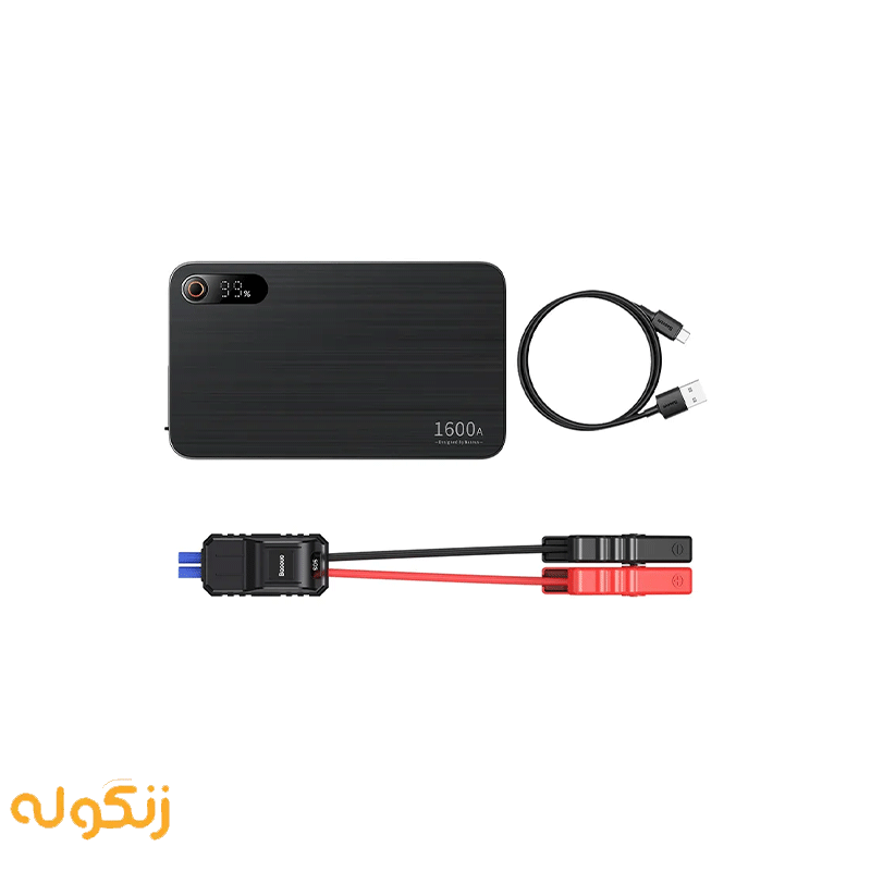 جامپ استارتر باتری و پاوربانک خودرو بیسوس مدل CGNL070001 ظرفیتBaseus Super Energy Pro 16000 — تصویر ۳