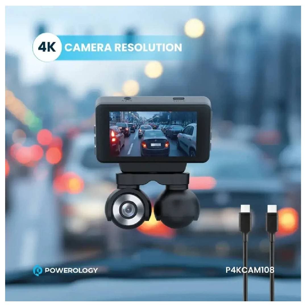 دوربین خودرو پاورولوژی مدل P4KCAM108 ۴K دو دوربین — تصویر ۱۱