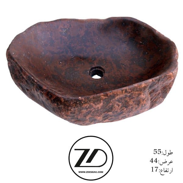 روشویی سنگی رودخانه ای کد 87 — تصویر ۲