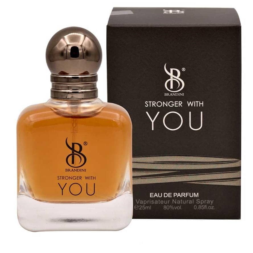 عطر جیبی مردانه برندینی استرانگر ویت یو stronger with you حجم 25 میل