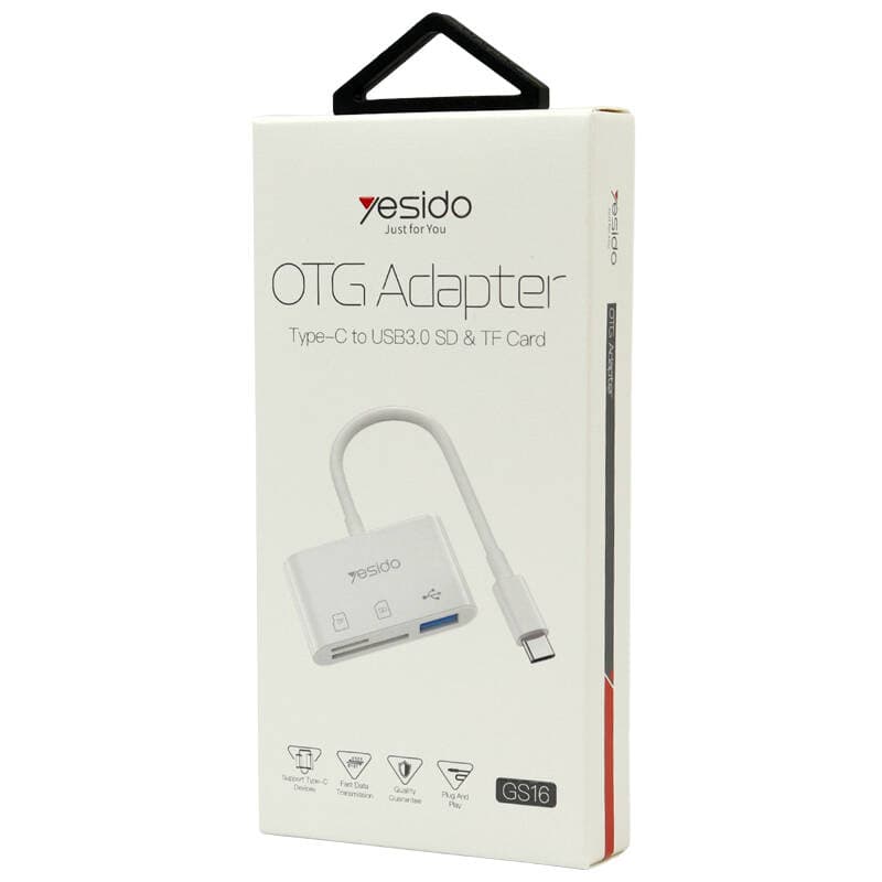 رم ریدر با پورت USB3.0 یسیدو رابط Type-c مدل GS16 — تصویر ۳
