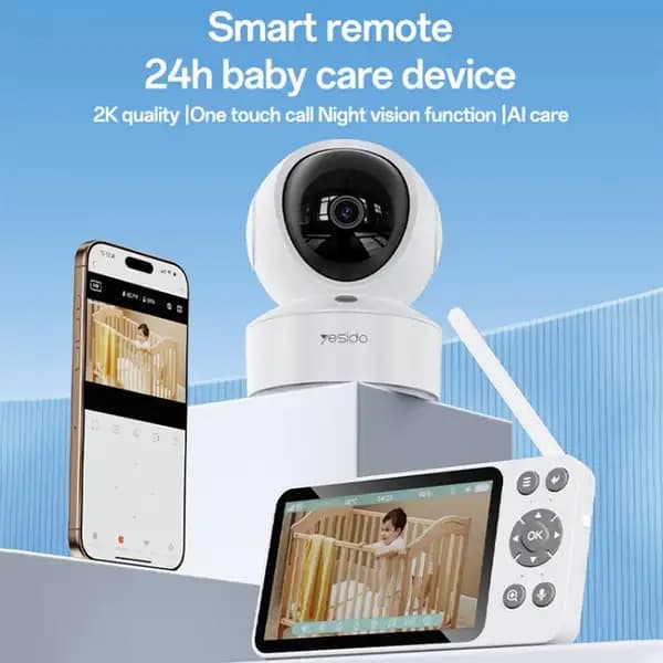 دوربین مراقبت کودک یسیدو مدل Yesido KM28 2.4G + WiFi Baby Care Camera — تصویر ۷