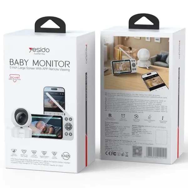 دوربین مراقبت کودک یسیدو مدل Yesido KM28 2.4G + WiFi Baby Care Camera