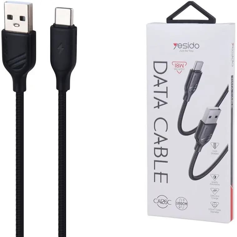 کابل شارژ TYPE-C به USB برند Yesido مدل CA126