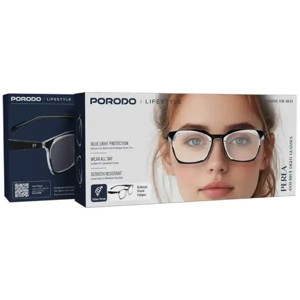 عینک محافظ نور آبی بلوکات پرودو مدل Porodo Lifestyle Perea Anti‑Blue Light Glasses — تصویر ۱۱
