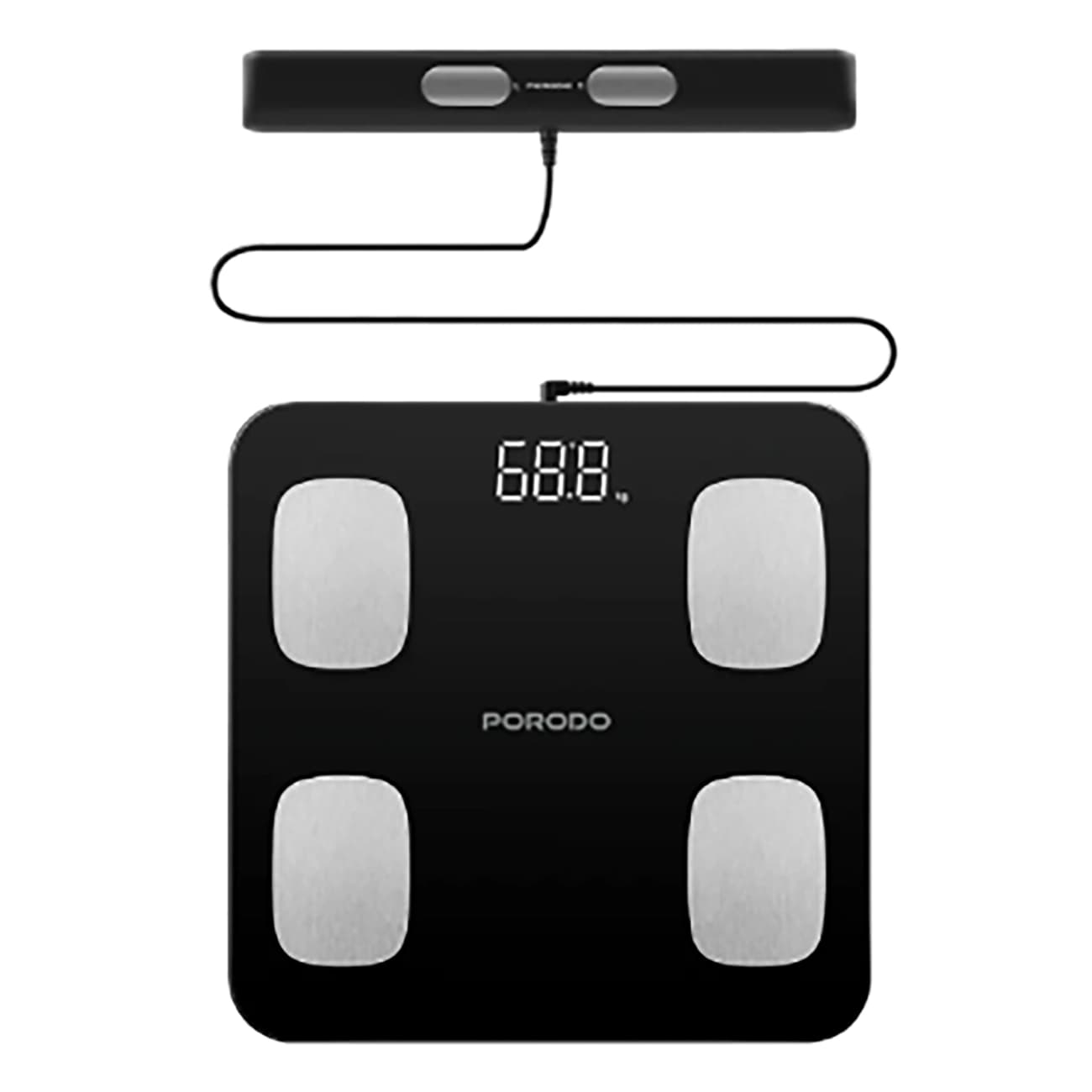 ترازو و آنالیزور هوشمند بدن Porodo مدل PDLFST089BK — تصویر ۷