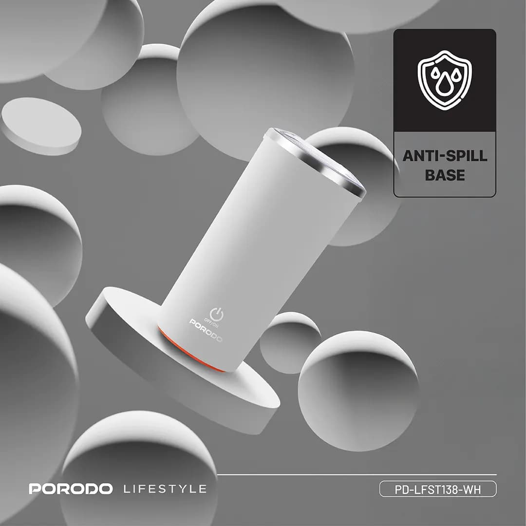 ماگ همزن دار پرودو Porodo Auto-Stirring Insulated Mug PD-LFST138 — تصویر ۵
