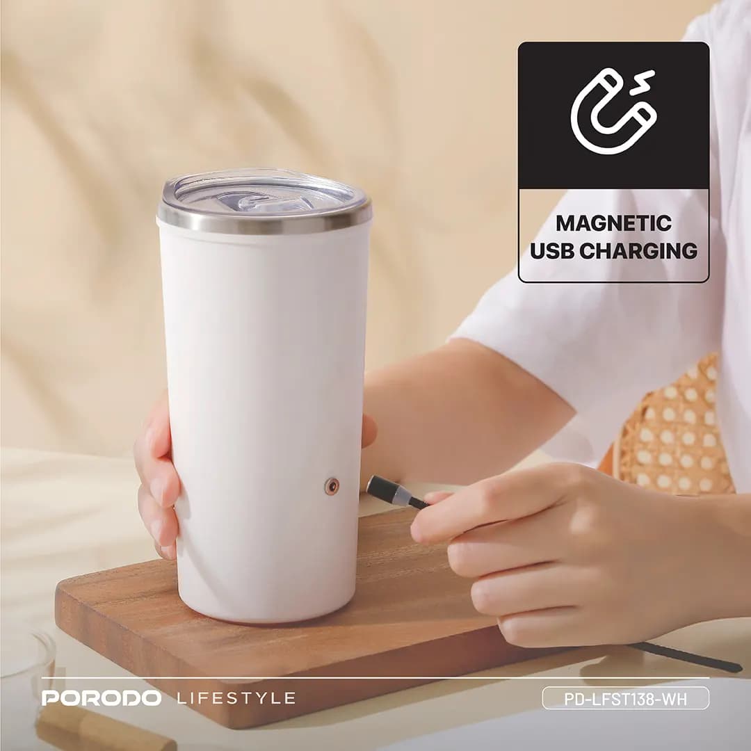 ماگ همزن دار پرودو Porodo Auto-Stirring Insulated Mug PD-LFST138 — تصویر ۸