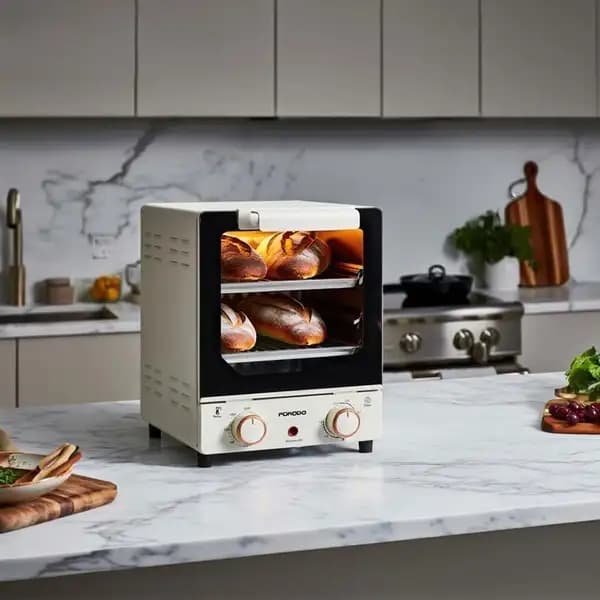فر برقی مینی میزی پرودو مدل Porodo Vertical Design Temp Glass Mini Oven — تصویر ۳