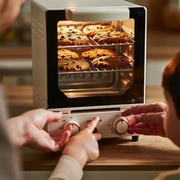 فر برقی مینی میزی پرودو مدل Porodo Vertical Design Temp Glass Mini Oven — تصویر ۱۲