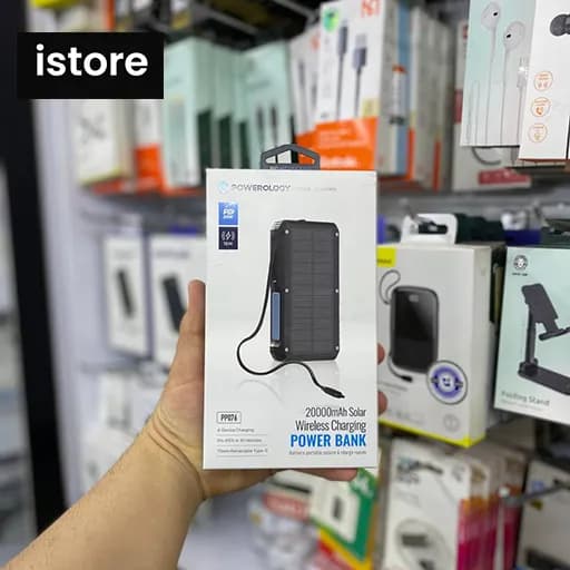 پاوربانک پاورولوژی مدل Powerology 20000mAh Solar Wireless Charging Power Bank PPBCHA76 — تصویر ۸