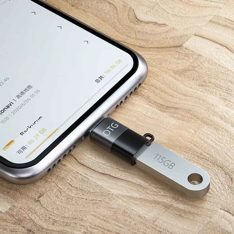(دو سر USB Type-C و لایتنینگ) R-5 OTG Ravbelli آداپتور — تصویر ۵