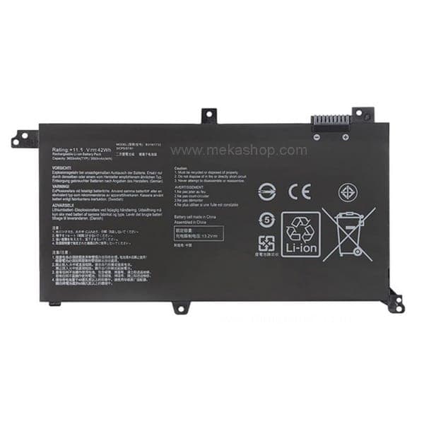 باتری لپ تاپ ایسوس Pn: B31N1732) Asus K571 3Cells)