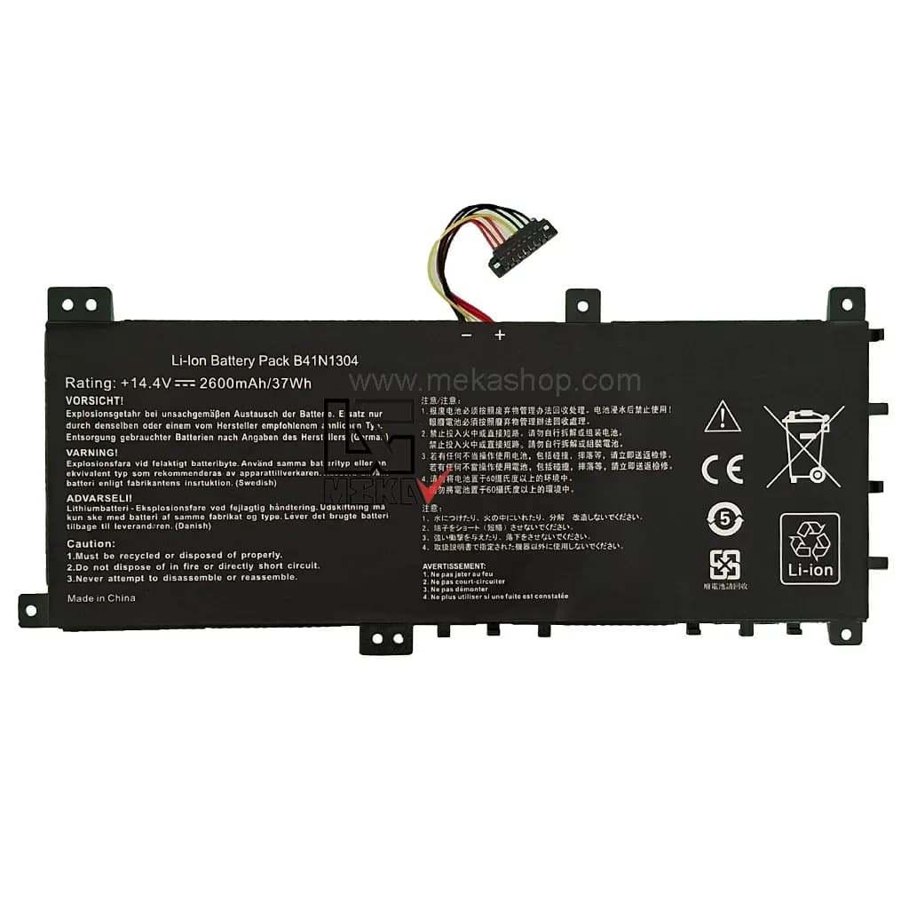 باتری لپ تاپ ایسوس Pn: B41N1304) Asus S451 4Cells) — تصویر ۲