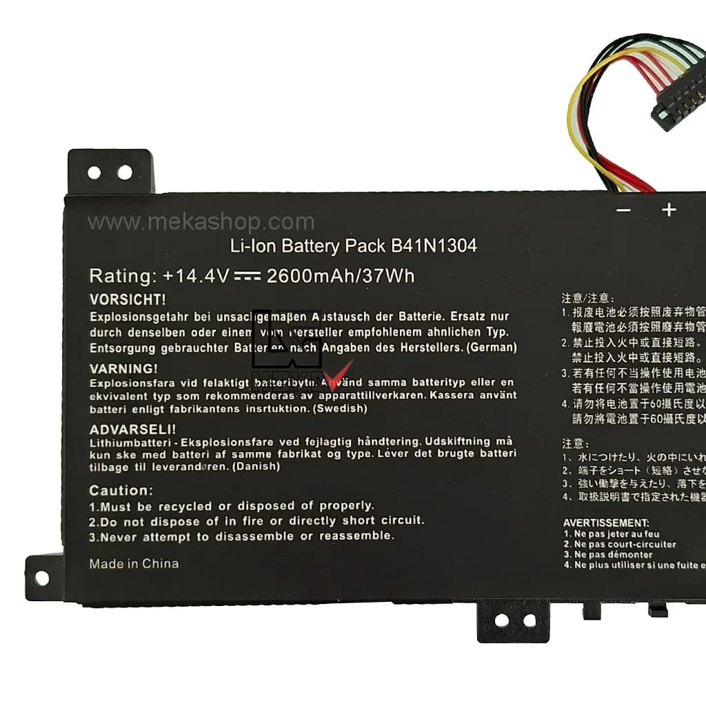 باتری لپ تاپ ایسوس Pn: B41N1304) Asus S451 4Cells) — تصویر ۳