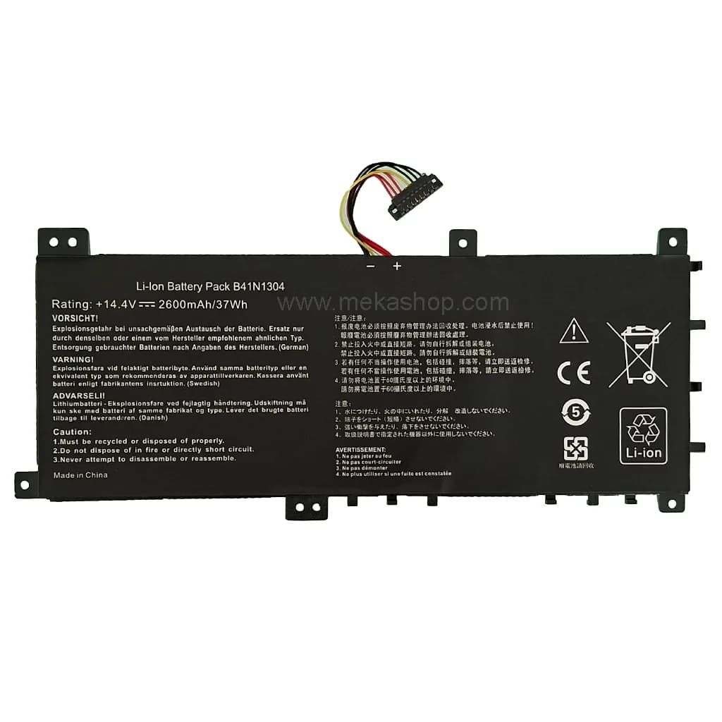 باتری لپ تاپ ایسوس Pn: B41N1304) Asus S451 4Cells)