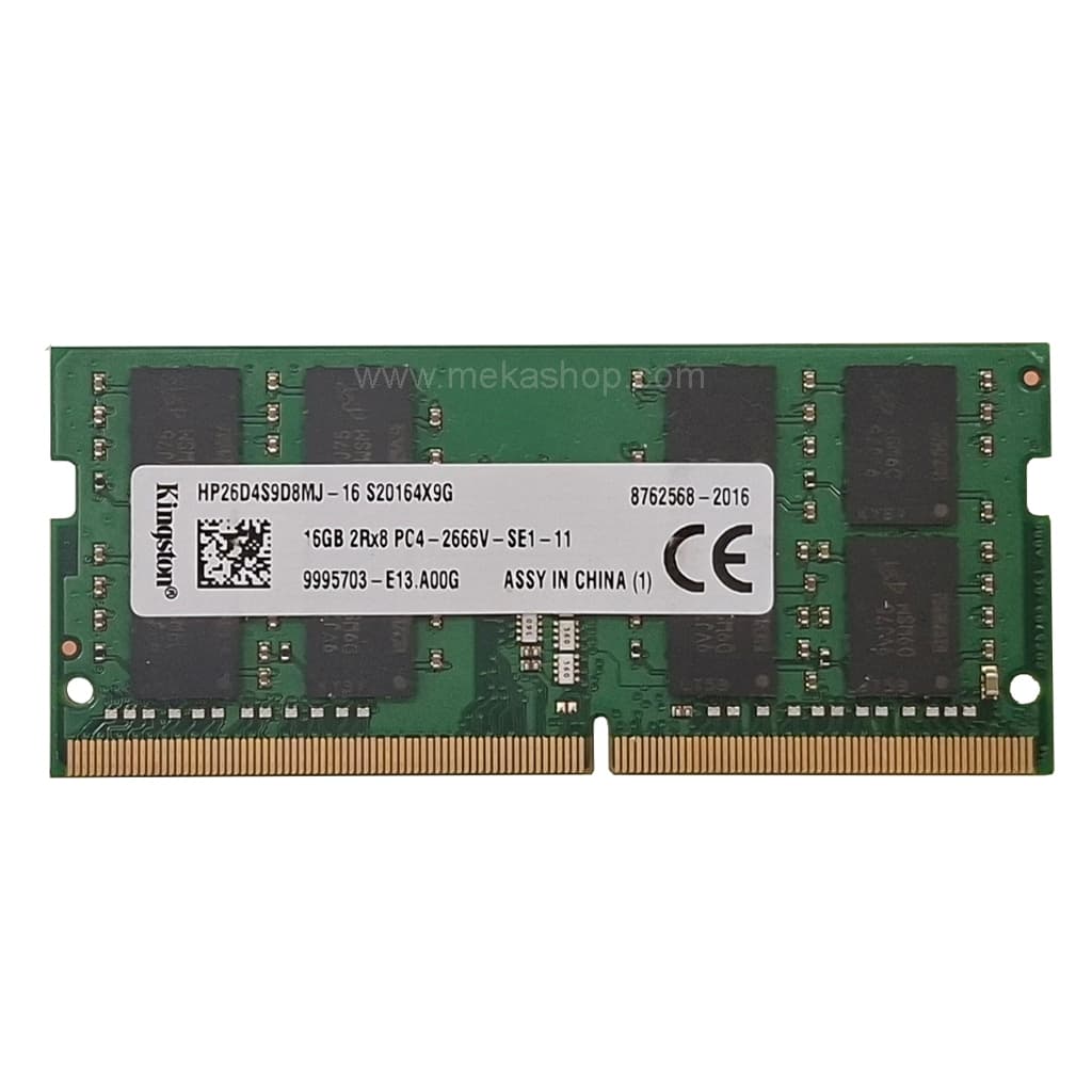 رم لپ تاپ کینگستون Kingston DDR4 2666MHz PC4 CL19 16GB