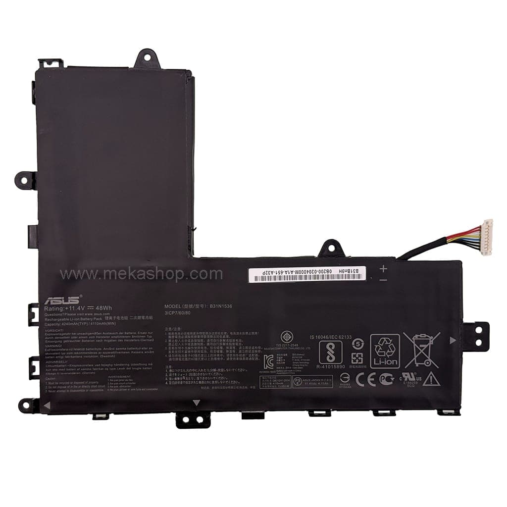 باتری اورجینال لپ تاپ ایسوس Pn: B31N1536) Asus TP201SA )