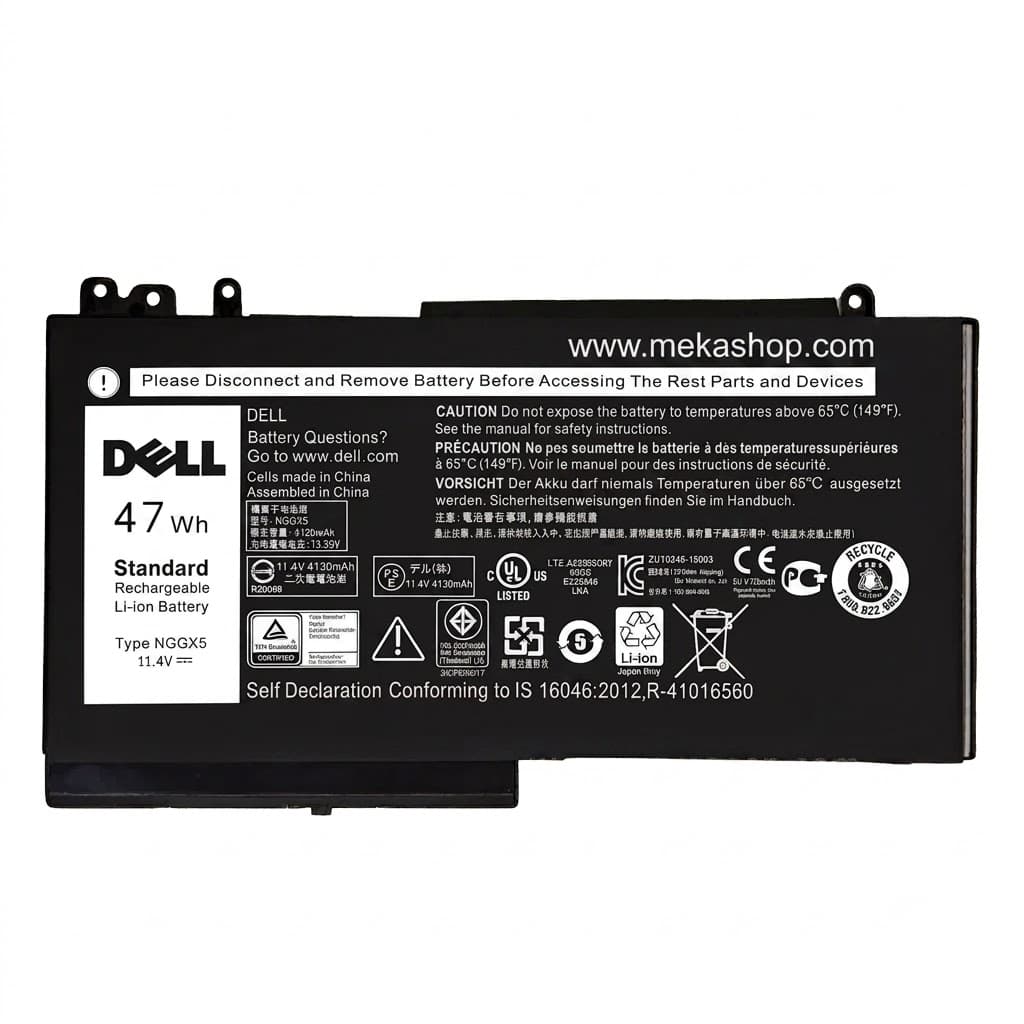 باتری اورجینال لپ تاپ Dell Latitude E5270 مدل NGGX5