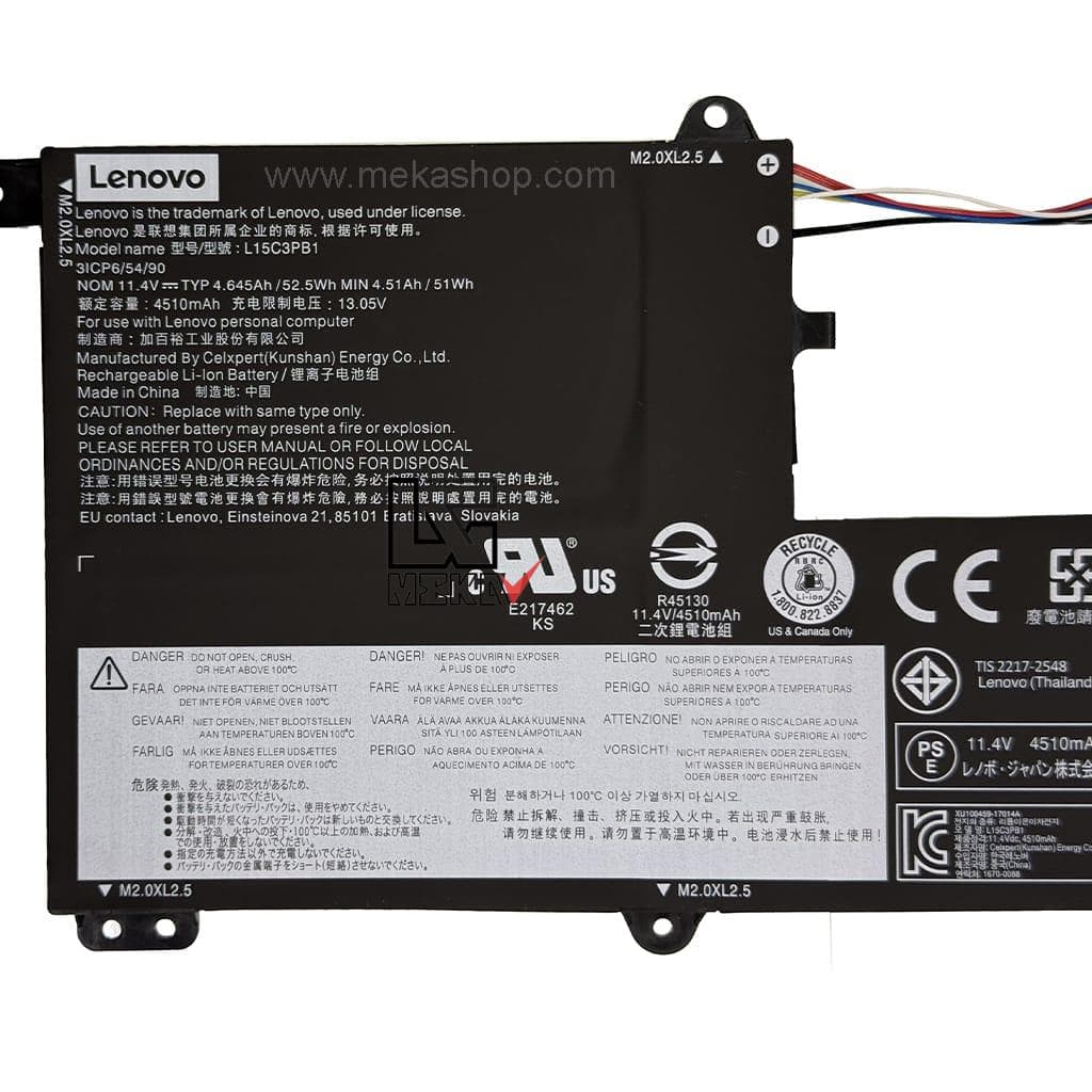 باتری اورجینال لپ تاپ لنوو Pn: L15C3PB1) Lenovo IdeaPad 330S) — تصویر ۹