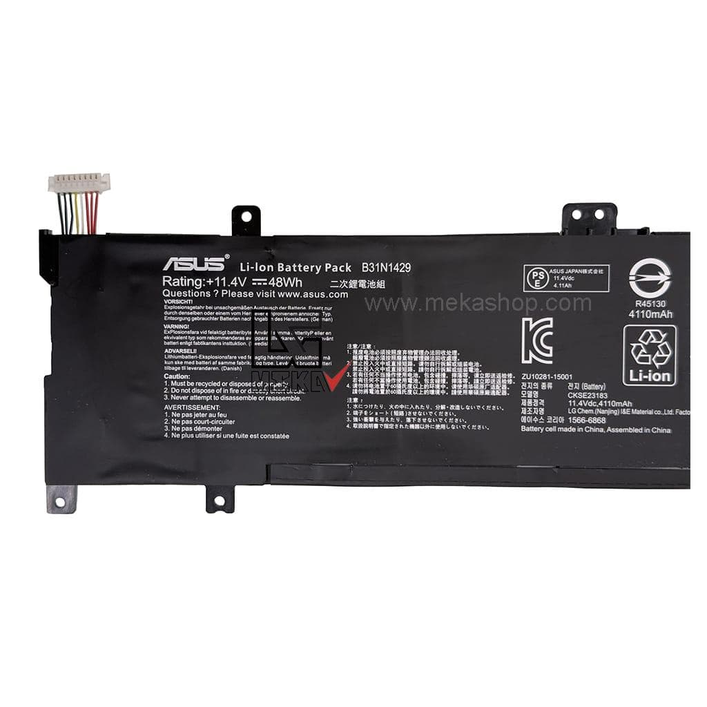 باتری اورجینال لپ تاپ ایسوس Pn: B31N1429) Asus A501 K501) — تصویر ۳