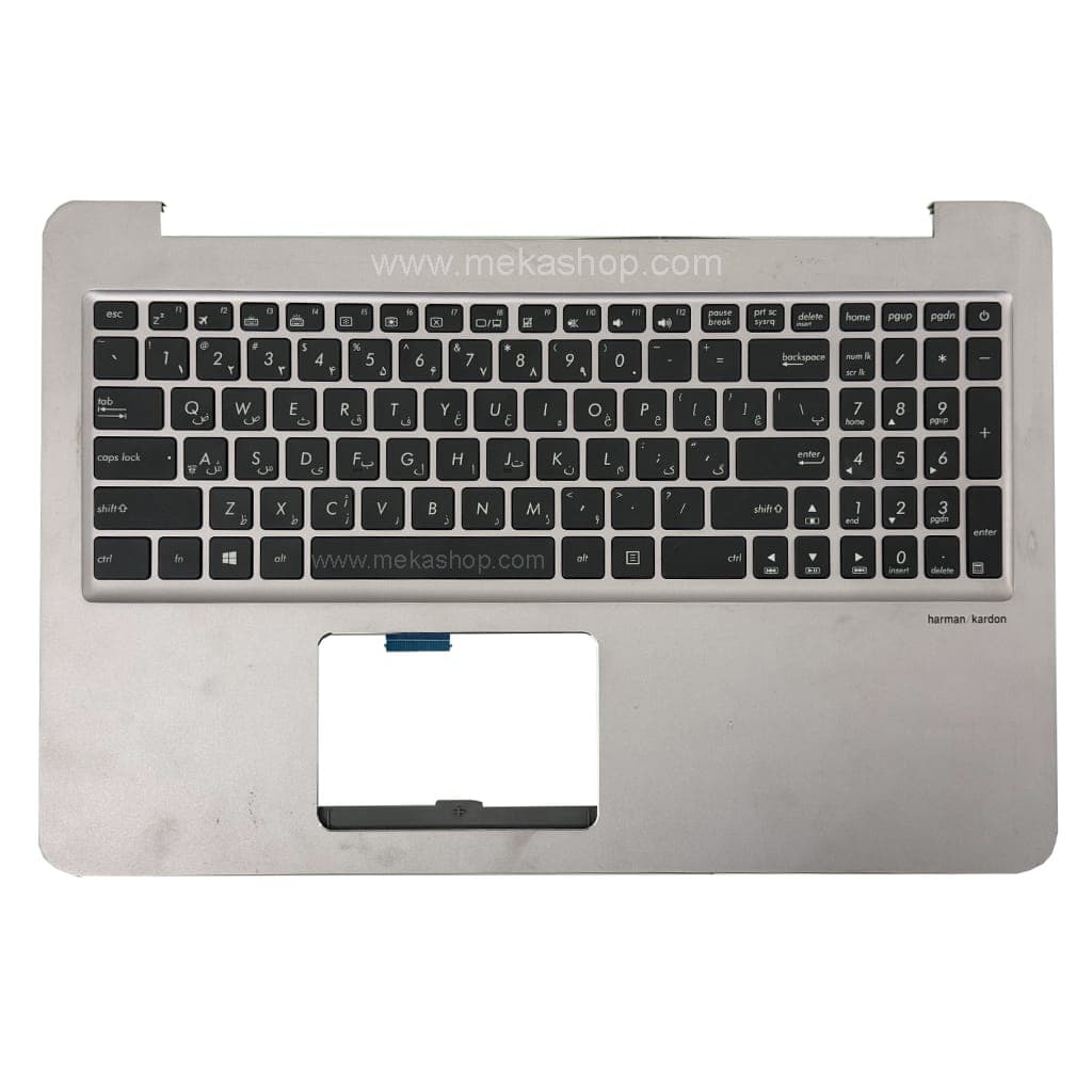 قاب کنار کیبورد با کیبورد لپ تاپ ایسوس Asus Zenbook UX510 کارکرده