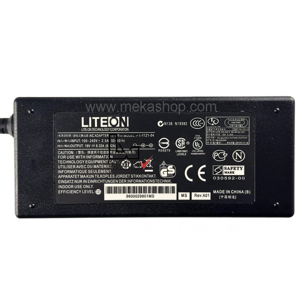 شارژر آداپتور اورجینال لپ تاپ ایسر Acer 19V 6.32A Pin 5.5*1.7 — تصویر ۳