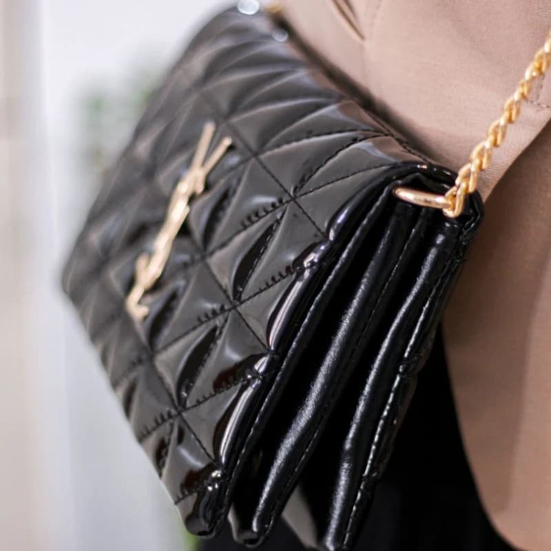 کیف ysl مشکی کد 1474 — تصویر ۳