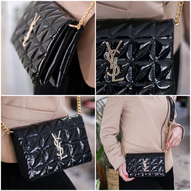 کیف ysl مشکی کد 1474 — تصویر ۵