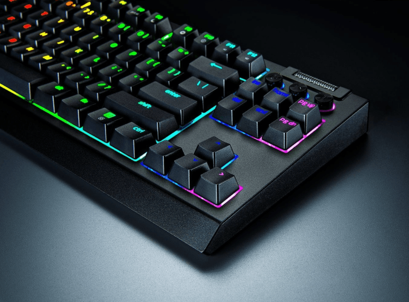 کیبورد بی‌سیم گیمینگ ریزر مدل BlackWidow V4 TKL HyperSpeed — تصویر ۴