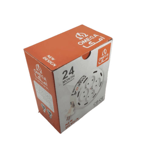 سیم سیار استاندارد 4 خانه امگا OMEGA جمع شو | کابل 7 متری — تصویر ۵