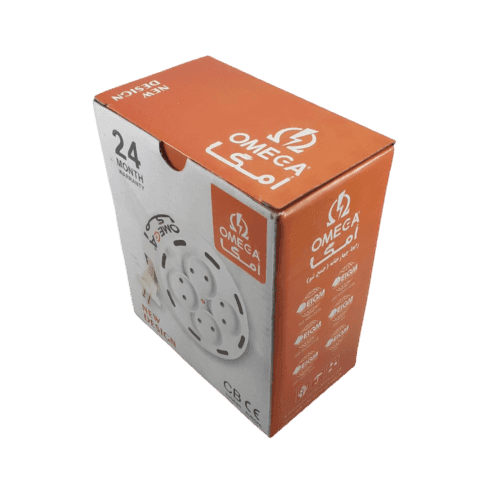 سیم سیار استاندارد 4 خانه امگا OMEGA جمع شو | کابل 7 متری — تصویر ۶