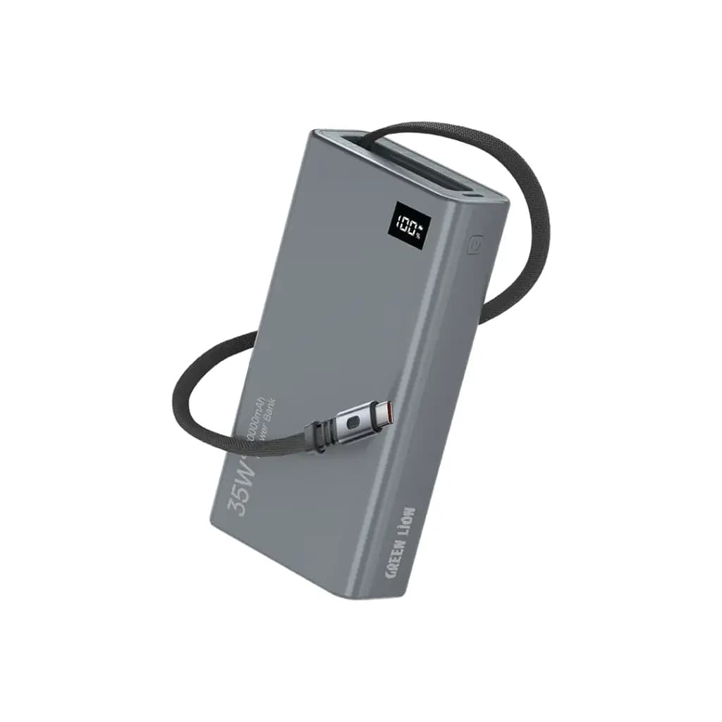 پاور بانک گرین لاین Green Lion GNRET35W20 Retractable 35W 20000mAh Power Bank — تصویر ۸