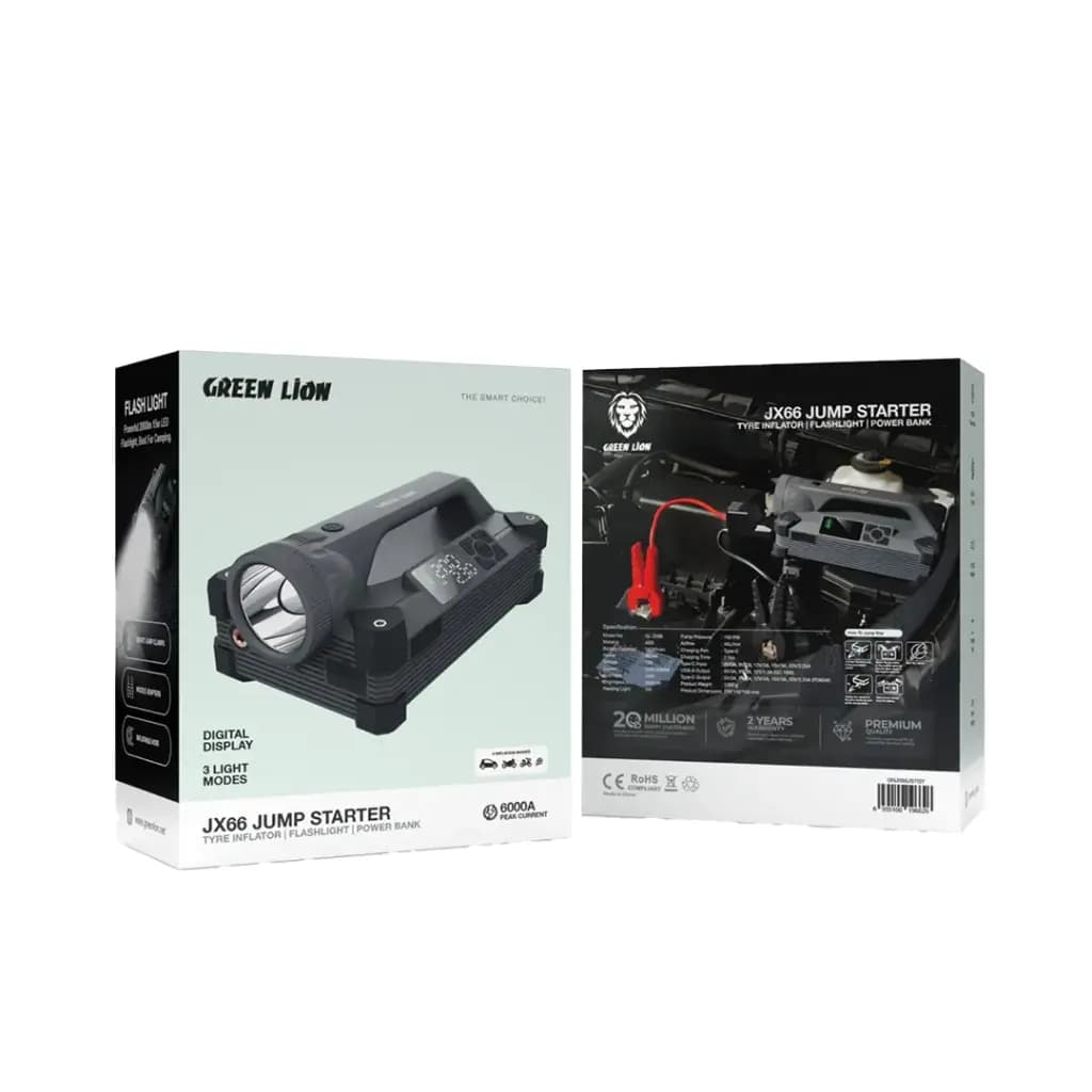 جامپ استارتر گرین لاین Green Lion GNJX66JST JX66 Jump Starter — تصویر ۹