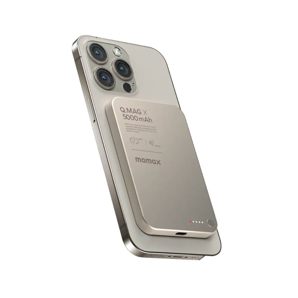 پاوربانک مگسیف مومکس Momax Q.Mag X 5000MAH Magnetic Wireless 116A — تصویر ۲