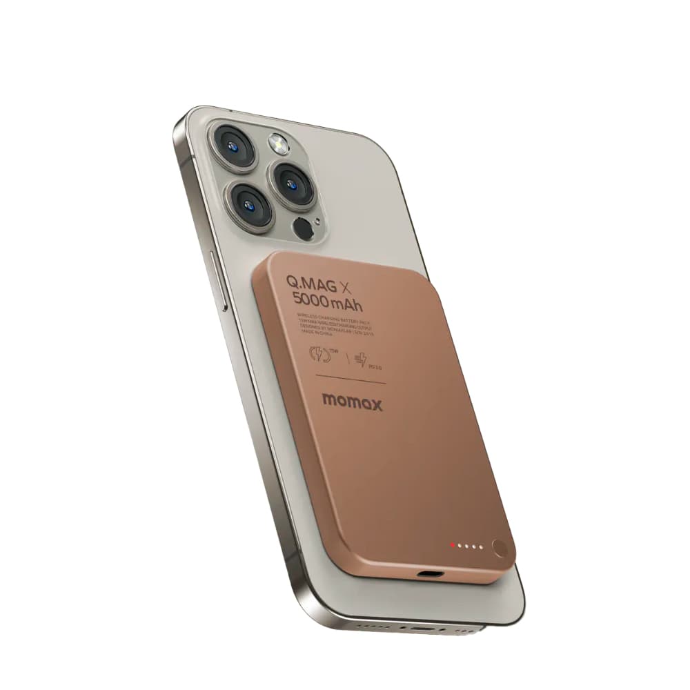 پاوربانک مگسیف مومکس Momax Q.Mag X 5000MAH Magnetic Wireless 116A — تصویر ۶