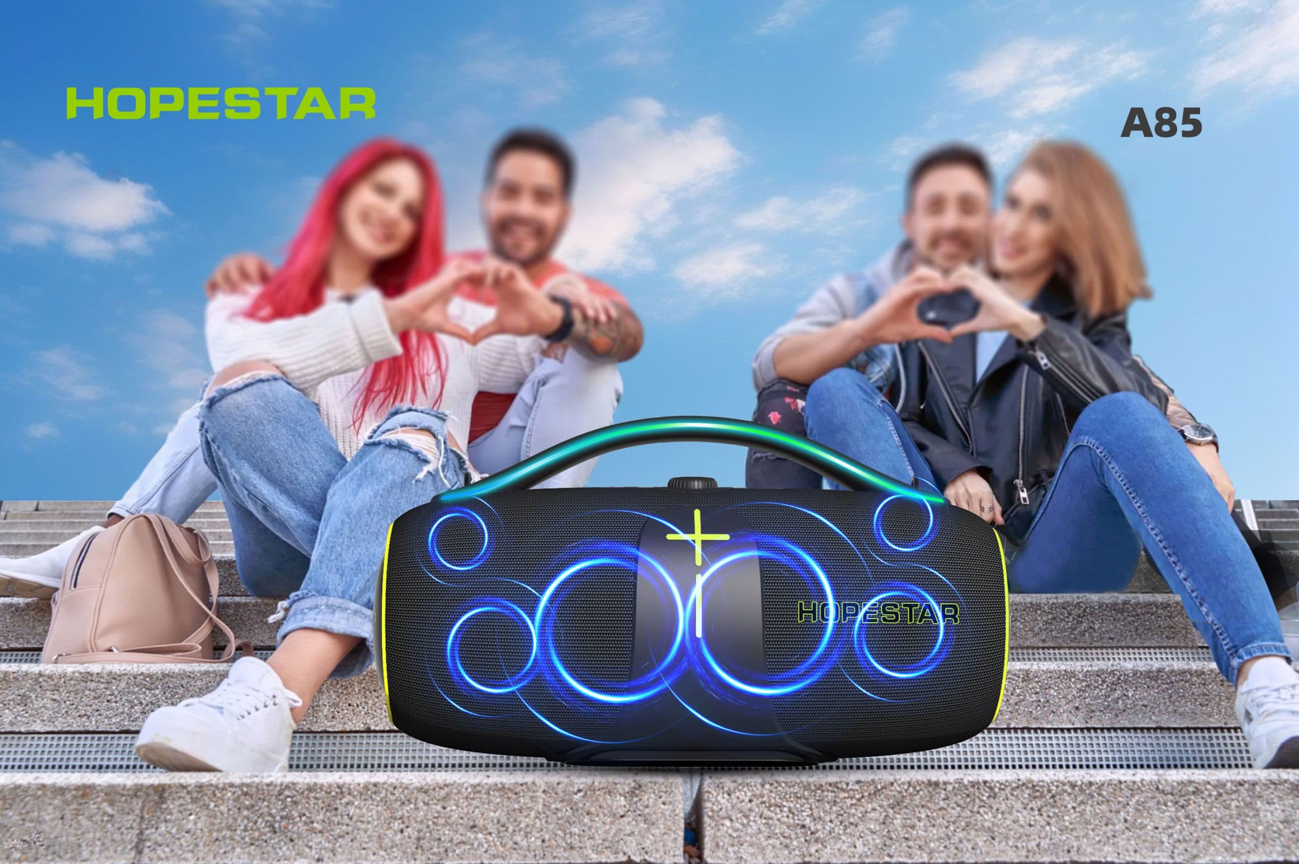 اسپیکر بلوتوثی قابل حمل هوپ استار Hopestar A85 wireless speaker — تصویر ۷