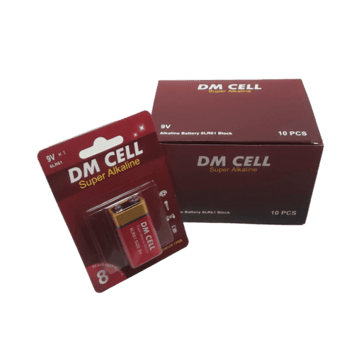 باتری کتابی 9 ولت آلکالاین DM CELL | بسته 10 عددی — تصویر ۲