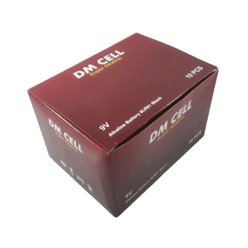 باتری کتابی 9 ولت آلکالاین DM CELL | بسته 10 عددی — تصویر ۳