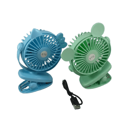 پنکه مسافرتی شارژی Clip Fan | گیره دار | دارای رقص نور