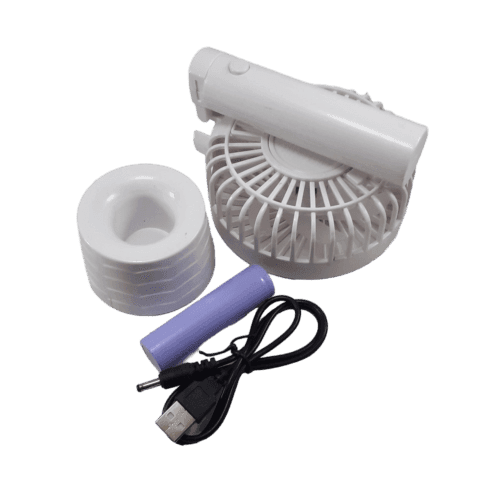 پنکه مسافرتی شارژِی mini fan | مدل BH-16 | پایه دار — تصویر ۵