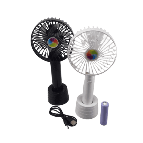 پنکه مسافرتی شارژِی mini fan | مدل BH-16 | پایه دار