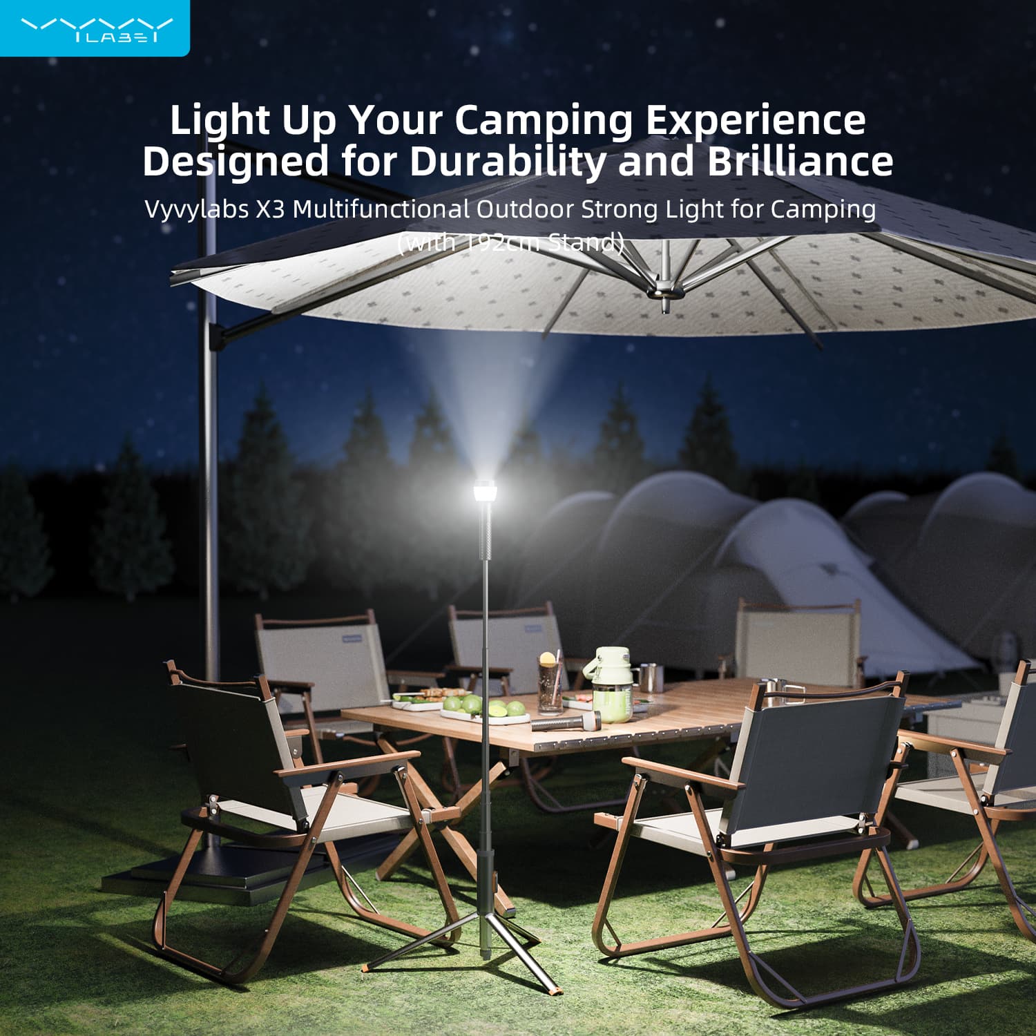 چراغ کمپینگ چندکاره ویوی لبز Vyvylabs VOX3 camping light X3 — تصویر ۶