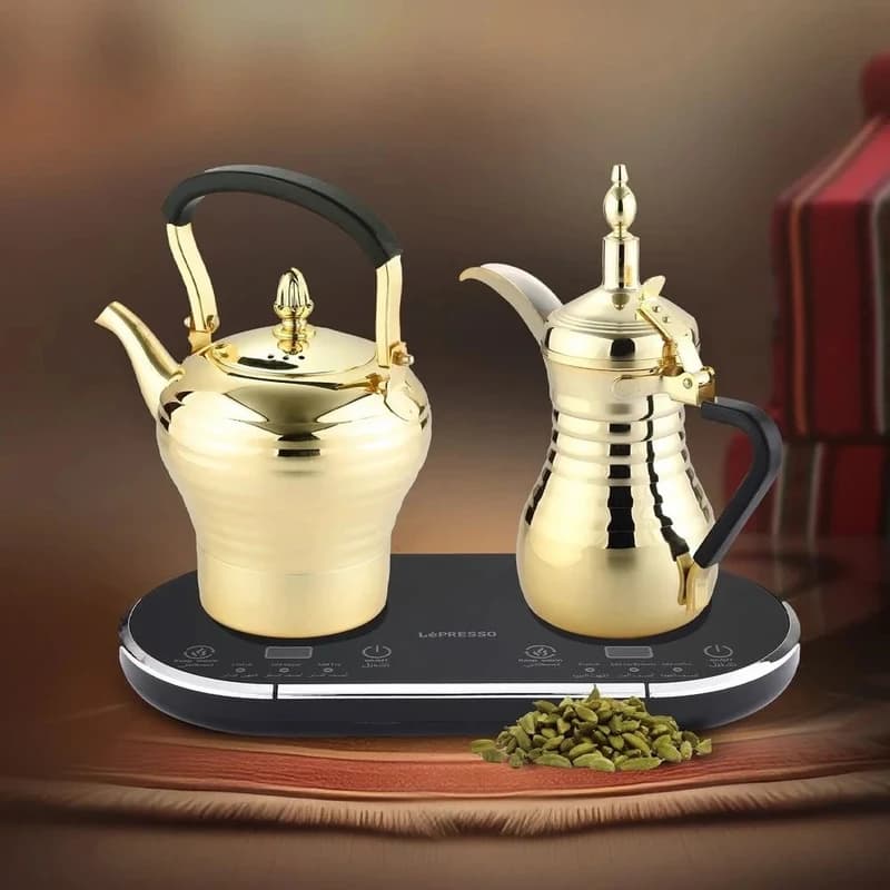 قهوه ساز و چای ساز عربی (Lepresso LPARCTM dual dallah (OPEN BOX — تصویر ۴