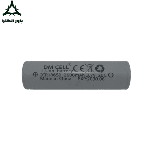 باتری 3.7 ولت DM CELL 2600mAh 20C 18650 — تصویر ۳