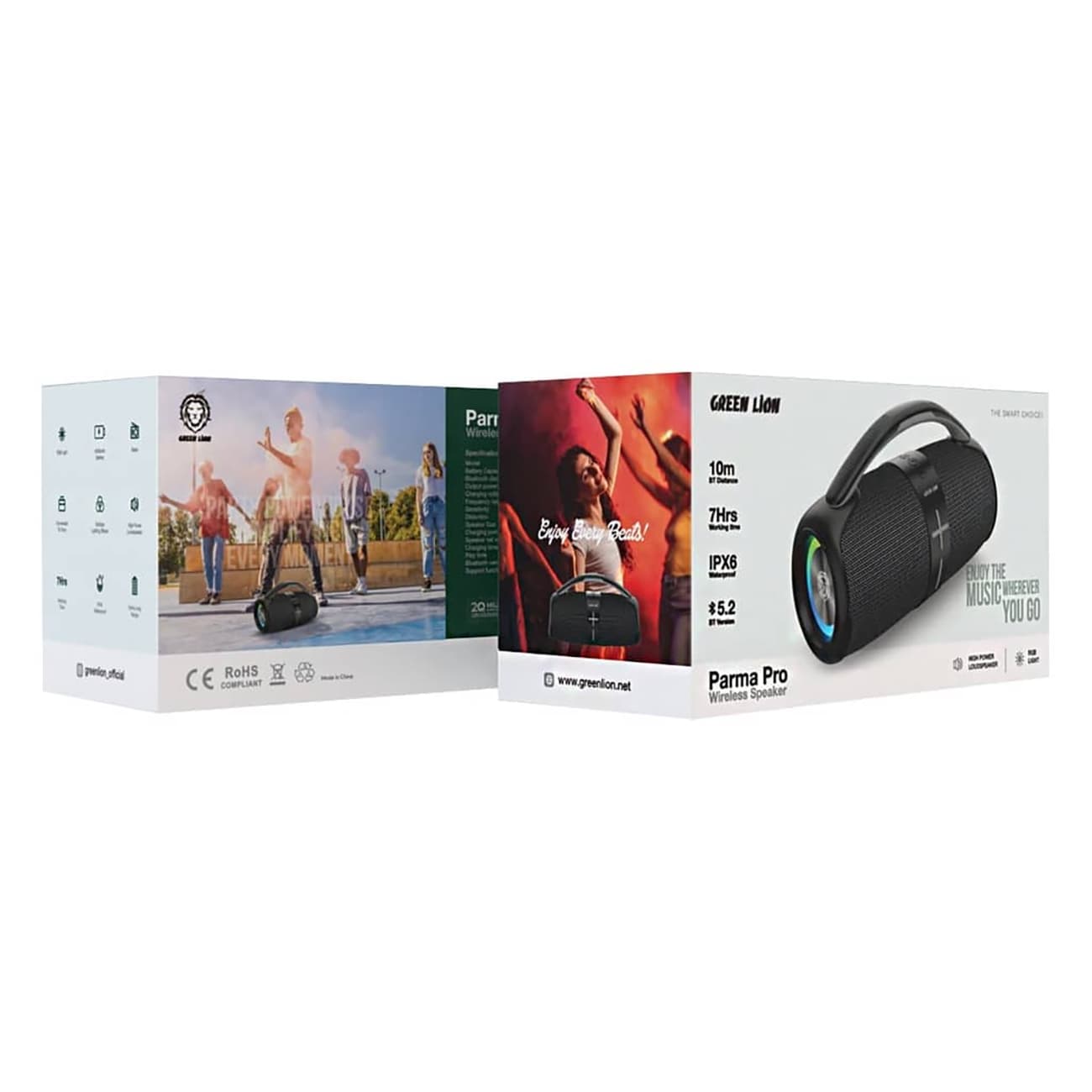 اسپیکر بلوتوثی قابل حمل گرین لاین Green lion GNPAPWSPKR parma pro speaker — تصویر ۱۲