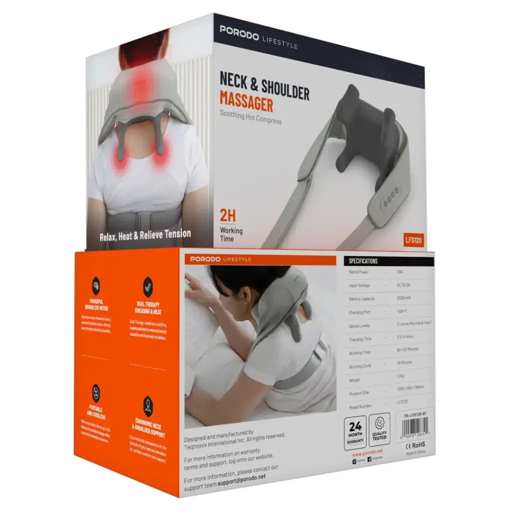 ماساژور گردن پرودو Porodo LFST120 handsfree neck and massager — تصویر ۹