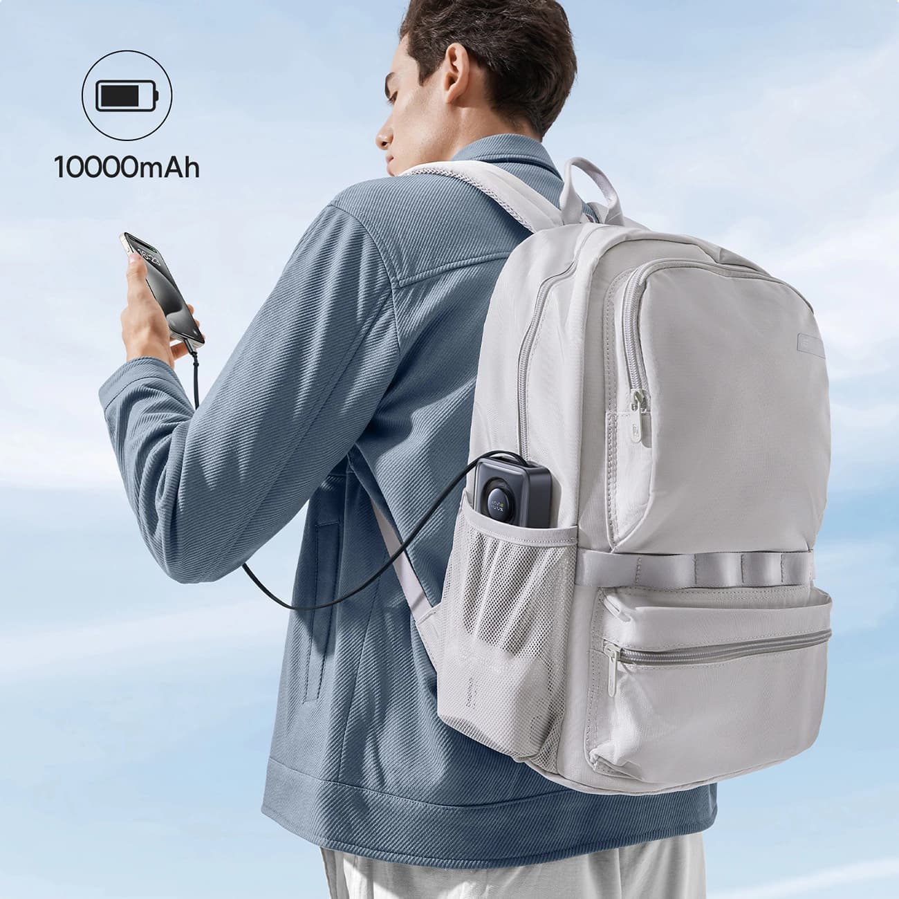 پاور بانک فست شارژ بیسوس Baseus PPSS1030 / P10073701843-00 free2pull 10000MAH — تصویر ۹
