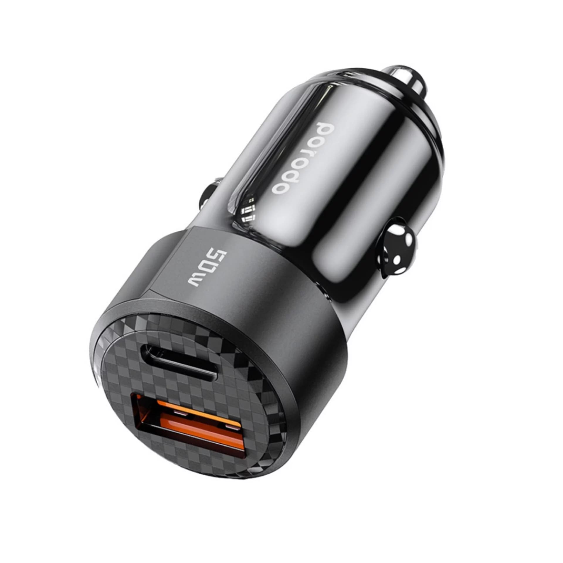 شارژر فندکی ۵۰ وات پرودو مدل Dual output — تصویر ۸